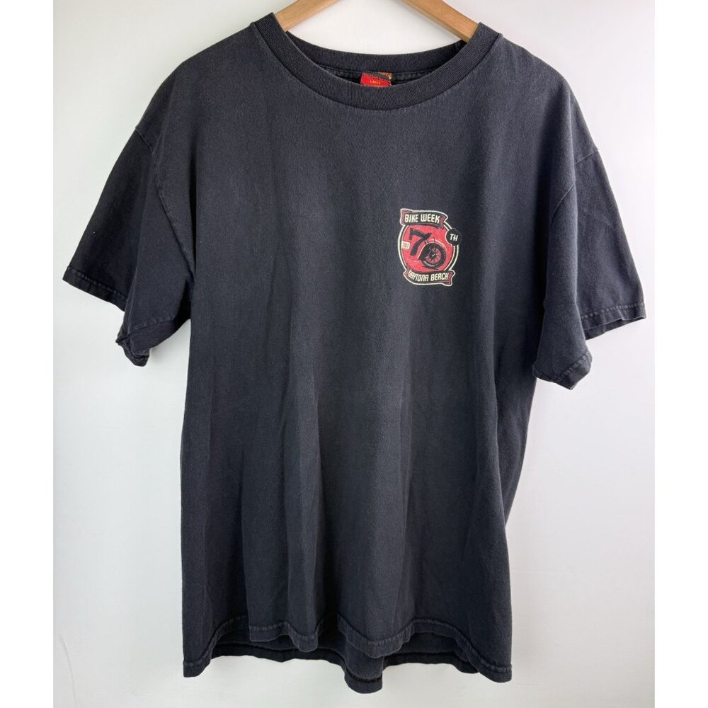 Harley-Davidson Daytona Beach Bike Week 70th Anniversary 2011 T-Shirt Sz Large - Picture 2 of 11